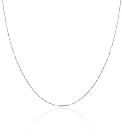 GD GOOD.designs cadena de plata damas 925 sin colgante (1,3mm) cadena de plata en diferentes longitudes (40.00)