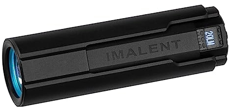 IMALENT LD70 LED Taschenlampe Extrem Hell 4000 Lumen, 203 Meter, USB Aufladbar Tactical Taschenlampen, IPX8 Wasserdicht Mini EDC Torch für Camping Wandern Radfahren, Notfälle (SCHWARZ)