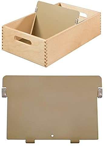 HAN Holz - quer Karteikarten inkl. + HAN Metall-Stützplatte DIN A5 quer + + HAN Register A - Z, DIN A5 quer