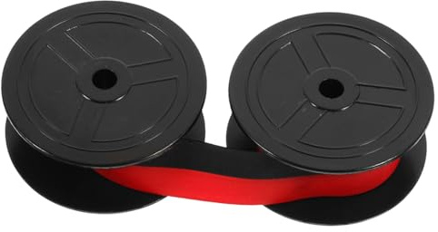 AOKWAWALIY Skrivmaskin med tvåfärgat bläckhjul, universell, skrivmaskinband, spole för skrivmaskin, band, sidenband, slitstarkt färgband, kontorsmaterial, lätt
