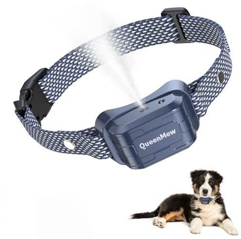 Bubbacare Collare Antiabbaio per Cani, Auto Collare Antiabbaio, Anti Abbaio Canis con 3 Livelli Sensibilità e Spruzzo Regolabili, Anti Abbaio Cani con 2 Cinghie per Canis di Piccola Grande Taglia