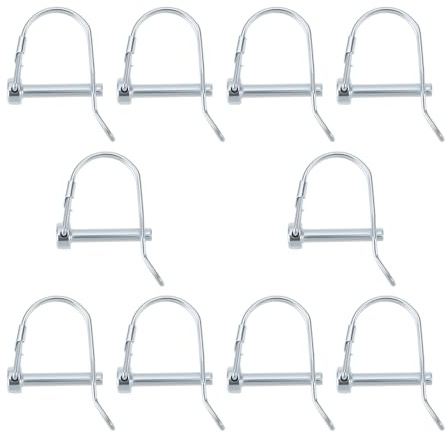 SG Store 10 Pasadores de Seguridad en Forma de D de 6 X 35 Mm para Enganche de Remolque de Bicicleta