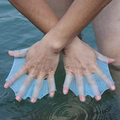 Demeras Surfing Schwimmpaddel Schwimmhandschuhe Webbed Aquatic Gloves Schwimmflossen für Frauen Männer für Schwimmtraining zum Schnorcheln