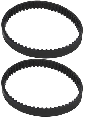 2x HTD 186-3M-6 Cinghie dentate sincrone in gomma ad anello chiuso 62 denti Passo 3 mm Larghezza 6 mm Cinghie di trasmissione nere