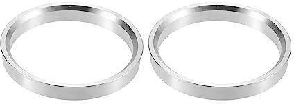 QUARKZMAN 2uds OD 74,1mm a ID 65,1mm Anillos Centrales Cubo Aleación Aluminio para Coche Anillos de Centrales