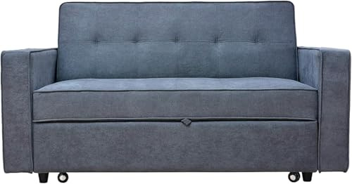 SHIITO | Modelo Izan - Sofá Cama con Apertura Clic-Clac y Cama Extraíble | Relajación y Comodidad Garantizadas