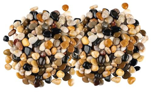 Milisten 2bolsas Piedras Decorativas Para Guijarros De Colores Rocas Para Paisajismo Exterior