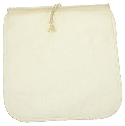 Borsa Filtrante Riutilizzabile Cotone per Latte e Alimenti Sacchetto Strainer per Latte Noci e Facile da Usare e Trasportare