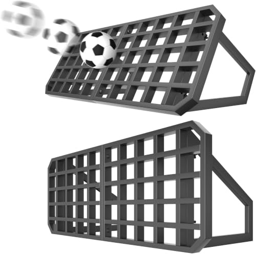 Tabla de rebote de fútbol, pared de fútbol portátil para adultos y niños, 2 ángulos de metal, equipo de entrenamiento de fútbol para patio trasero, tablas de rebote ajustables para pasar