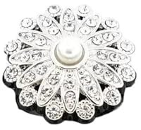 Strassknappar för kvinnor 5 stycken 25 mm sömknappar, glänsande strass skjortknappar, klädtillbehör (Color01)