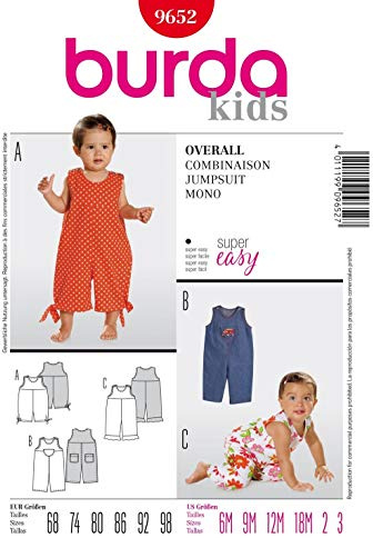 Burda Style Sewing Pattern B9652 Babies' Jumpsuit