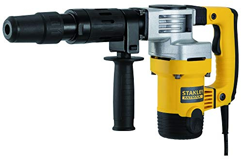 STANLEY FATMAX Martillo Demoledor SDS Max 5Kg, potencia 1.010W, energía de impacto 8.5J, 2900 ipm, Sistema Anti-Vibración, Portabrocas SDS Max, Incluye Maletín y Empuñadura Lateral, SFMEH220K-QS