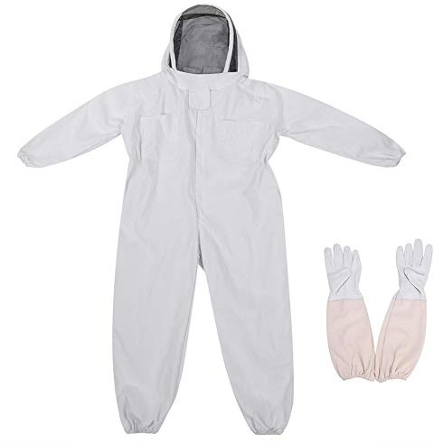 Estink Estink- Imker-Schutzanzug, Baumwolle Imker-Anzug Ganzkörper Imkeranzug, Overall, mit Handschuhe und Hut, für Professionelle Imker und Anfänger(XL)