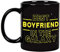 Fatbaby Taza de mejor novio en la galaxia,Regalos de novio,Divertido Boyfirend taza,Regalos de cumpleaños para novio