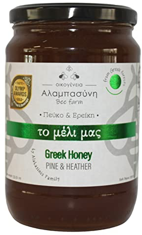 Alabasinis Miel Grec de Pin et de Bruyère – 950gr – 100% Miel Naturel de Grèce