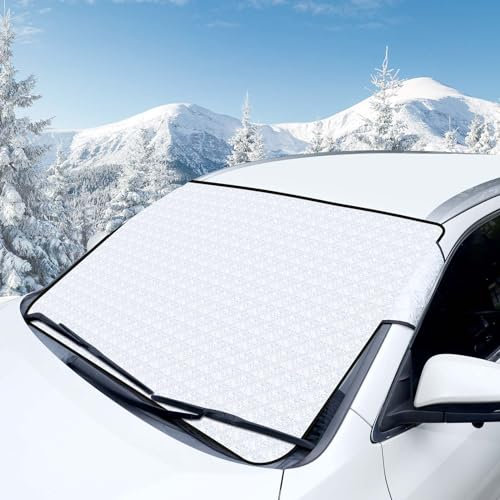 Hejo Frontscheibenabdeckung, Windschutzscheibenabdeckung, Windschutzscheibe Sonnenschutz, Sonnenschutz Auto Frontscheibe, Auto Windschutzscheibe Sonnenschutz Frontscheibe Sonnenschutz (190 x 95 cm)