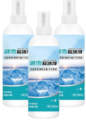 Antigel dégivrant pour vitres de voiture, spray dégivrant pour pare-brise, spray de dégivrage et de dégivrage pour enlever la neige, la glace et le givre des vitres de voiture, des rétroviseurs de par