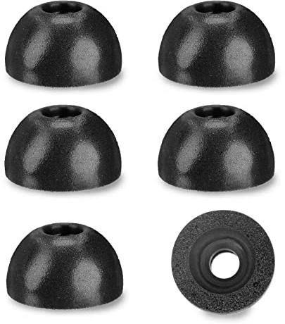3 Paar Ersatz-Ohrstöpsel für TWS Anker Liberty 2 Pro/Air X/2/2 Pro, Ohrhörer-Aufsätze aus Memory-Schaum, Bietet eine hervorragende Abdichtung, Schwarz