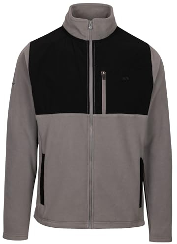 Trespass Mens Fleece AT100 Falkenham - Casual Full Zip Fleece Jacket, Men's Fleece with 3 Zip Pockets, Ideal for Sports, Work & Leisure, Warm Airtrap Fleece Jumper