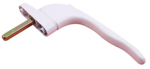 SkyjOy Manilla Ventana Manija de Ventana de aleación de Aluminio Blanca con cerraduras, manija de Puerta Universal, Bloqueo con Llave Manilla Puerta Ventana