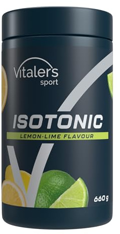 Vitaler’s Sport Isotonic – Electrolyte Powder with Taurine, Magnesium, B Vitamins – 660 g / 30 Servings – Vegan, No Preservatives, Pure Composition (660 gr, Lemon-Lime)
