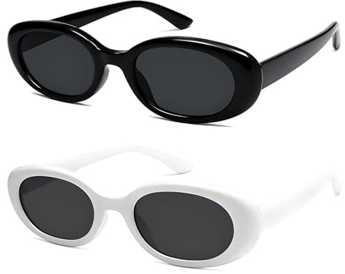 NASMBXA Retro Sunglasses Unisex, 90s Retro Vintage Narrow Small Tiny Oval Sun Glasses, Classic Oval Sunglasses Outdoor for Women Men Kids Party Travel Photoshoot Fishing Driving