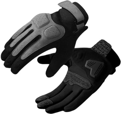 Hangsu Guantes antideslizantes para motocicleta, con pantalla táctil, transpirables, para mujeres y hombres, fáciles de usar, bicicleta de carretera, deportes, ciclismo, motocicleta