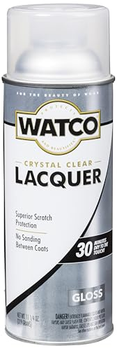Watco 63081 Lacquer Clear Wood Finish Spray, 11.25 oz, Gloss Clear