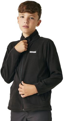 Regatta Unisex Kinder King Ii' Lightweight Full Zip Fleece Schwarz/Schwarz 7 jahre