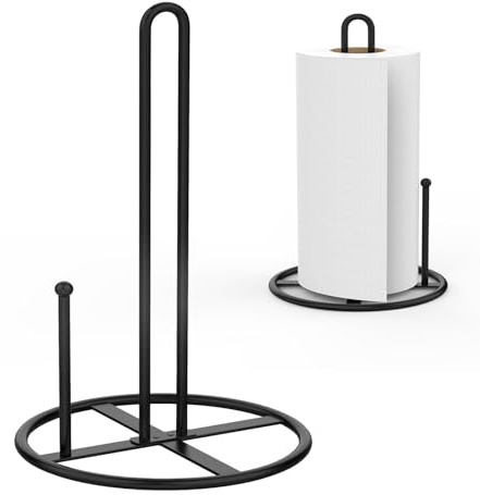 Paper Towel Holder,Black Kitchen Roll Holder for Kitchen Roll Organize