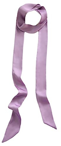 Traziewell Scarf Women Skinny Scarfs Satin Long Slim Ribbon Thin Fashion Faux Silk Ladies Scarves Lightweight Neck Tie SCF00124