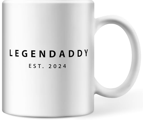 Personalisierbare Tasse LEGENDADDY EST Wunschjahr, für legendäre Coole Papas Geschenk Dad Daddy, Vatertagsgeschenk, Tasse mit Spruch, Tasse Papa
