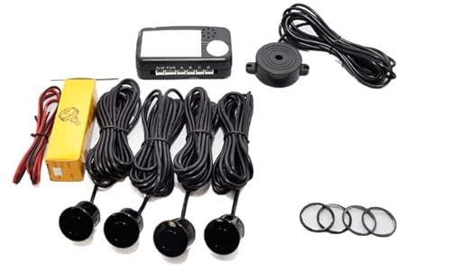 CISBO Parking Reversing Sensor Kit with 4 Sensors and Audio Buzzer SB336-4 (Pearl Blue)