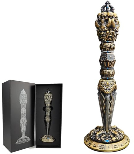 willmove Magic Wand Dice Zauberstab Würfel von Unique Dice 7-in-1 Metall Spinner Würfel für D20 D12 D10 D8 D6 D4 D% (Sonnenuntergang Messing)