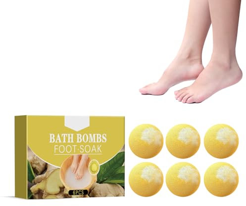 6 pezzi Saponi Cura Pediluvio Pallina Bath Bombs, Bomba Doccia Pediluvio Bagno Portatile Palline Da Bagno Naturale Olio Essenziale Calcio Calcio, Riparare Calli Di Piedi E Prevenire Secchezza E