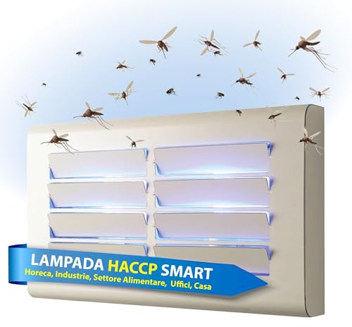 Albagarden - Lampada con Trappola Antizanzare da Parete - Per Zanzare Mosche - Cattura Insetti in Metallo Verniciato con Cartone Collante Ricambiabile + 2 Lampade UV