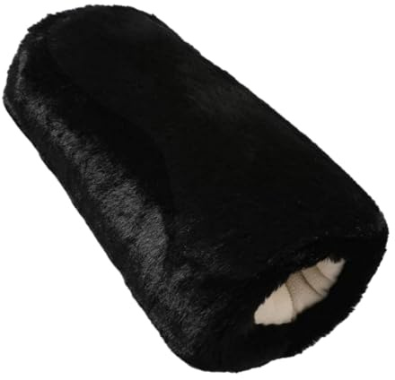 Qkbuza Handmuffar Faux för att värma hand på vintern Faux för handmuffar handmuffar Faux för handmuffar handmuffar handled handvärmare handskar för kvinnor 38 x 20 cm, Svart,