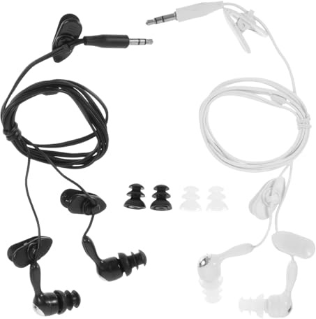DIYEAH Auricolari Impermeabili Lettore Mp3 2 Pezzi Ergonomici Per Nuoto e Sport All'aperto, Auricolari Tappi Da Doccia Resistenti All'acqua e Sudore, Adatti Per Adulti e Immersioni