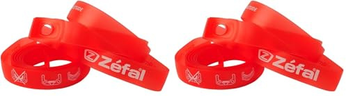 ZEFAL 935402 Bande de jante Mixte Adulte, Rouge, 18 mm / 26'' (Lot de 2)