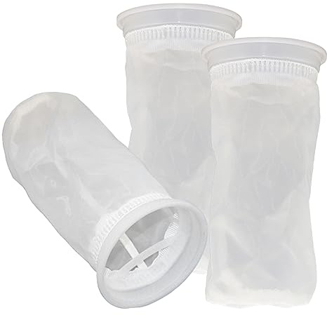 Otbushit Cubierta de Nailon para Filtro IBC, Cubierta de respiración con Tapa de Barril de tonelada, 3 uds., Malla de Filtro para Tanque de Agua de Lluvia, Accesorios IBC