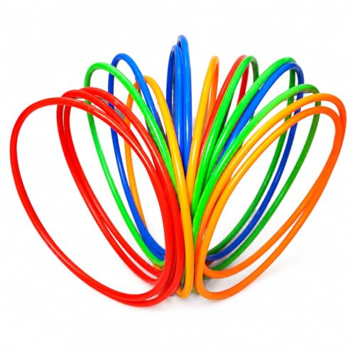Yunmeryker 1 Pièce Anneaux de Lancer en Plastique, Cerceaux Lancer | Anneaux Jeu Épais pour Enfants, Diamètres 28cm, pour les Jeux Sportifs d'intérieur et d'extérieur, Jeux d'intérieur Famille