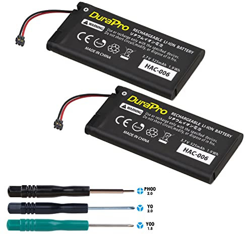 DuraPro 2X HAC-006 Battery for Nintendo HAC-015, HAC-016 Switch Joy-Con L/R Game Controller