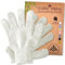Temple Spring Peelinghandschuh, Peeling Körper Duschschwamm, Waschhandschuh Körper Sauna Zubehör, Peeling Handschuh, Duschhandschuh Badezubehör für Ingrown Hair, Luffa Handschuh - Cremeweiß