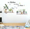 Stickers Muraux Cuisine Plantes Autocollant Mural Papillon Sticker Mural Proverbe Feuille Verte Décoration Murale Restaurant Chambre D'enfant