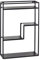 osoltus Cube Wandregal schwarz Metall 40x13x60cm