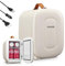 FOHERE Mini Frigo de Chambre 5 Litres/ 6 Canettes, Petit Frigo USB/CA/CC, Cosmetique, Mini Réfrigérateurs pour Boissons, Nourriture, Beauté, Bureau, Dortoir, Voiture, Blanc