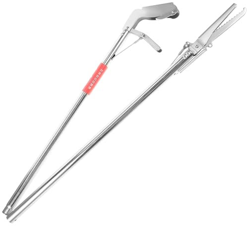 SEWOART Russisches Glücksspinner-trinkgeschirr Nützlicher Schlangenfänger-Clip Schlangengreifwerkzeuge Schlangenclip Schlangengreifer-Tool Schlangenstabfänger Drehteller Rostfreier Stahl