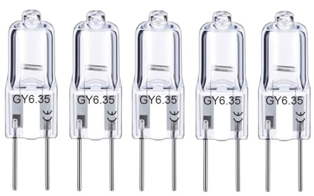 TYKGSQIP Bombilla halógena GY6.35 24 V 35 W 50 W 70 W 100 W 150 W regulable blanca cálida Bombilla halógena de dos pines, 5 uds. 10 uds. 24 V-100 W