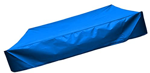CAXUSD Garden Sandpit Cover and Sandbox Shade for Children, Blue 150x150cm Square Shape, Outdoor Garden and Playground Dustproof Protection