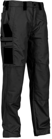 Generisch Pantalones de lluvia para hombre, para bicicleta, impermeables, para trabajo, barro, cortavientos, trekking, senderismo, cocina, exterior, ciclismo, etc, Negro , L